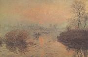 Claude Monet Sunset on the seine,Winter Effect (nn02) Germany oil painting reproduction